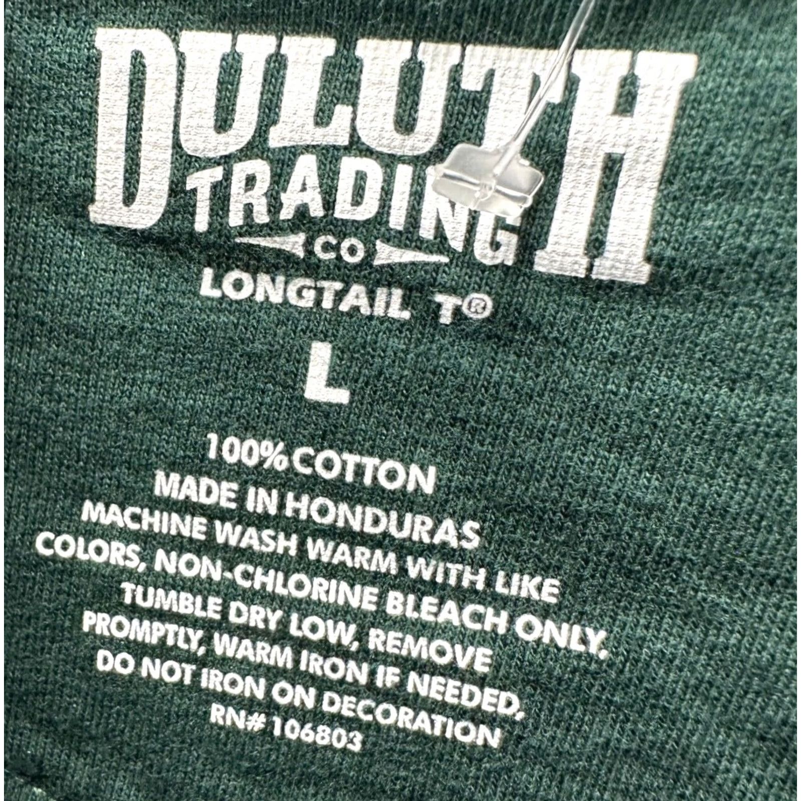 Duluth Trading Company Duluth Trading Co Shirt Adult Large Green Graphic Print T-Shirt Cotton Mens NEW Size US L / EU 52-54 / 3 - 4 Thumbnail