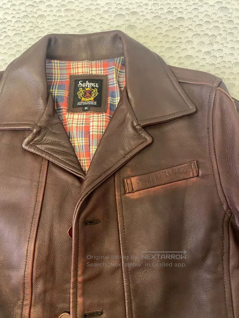 Schott Schott Wax cowhide vintage box clerk jacket Size US M / EU 48-50 / 2 - 4 Thumbnail