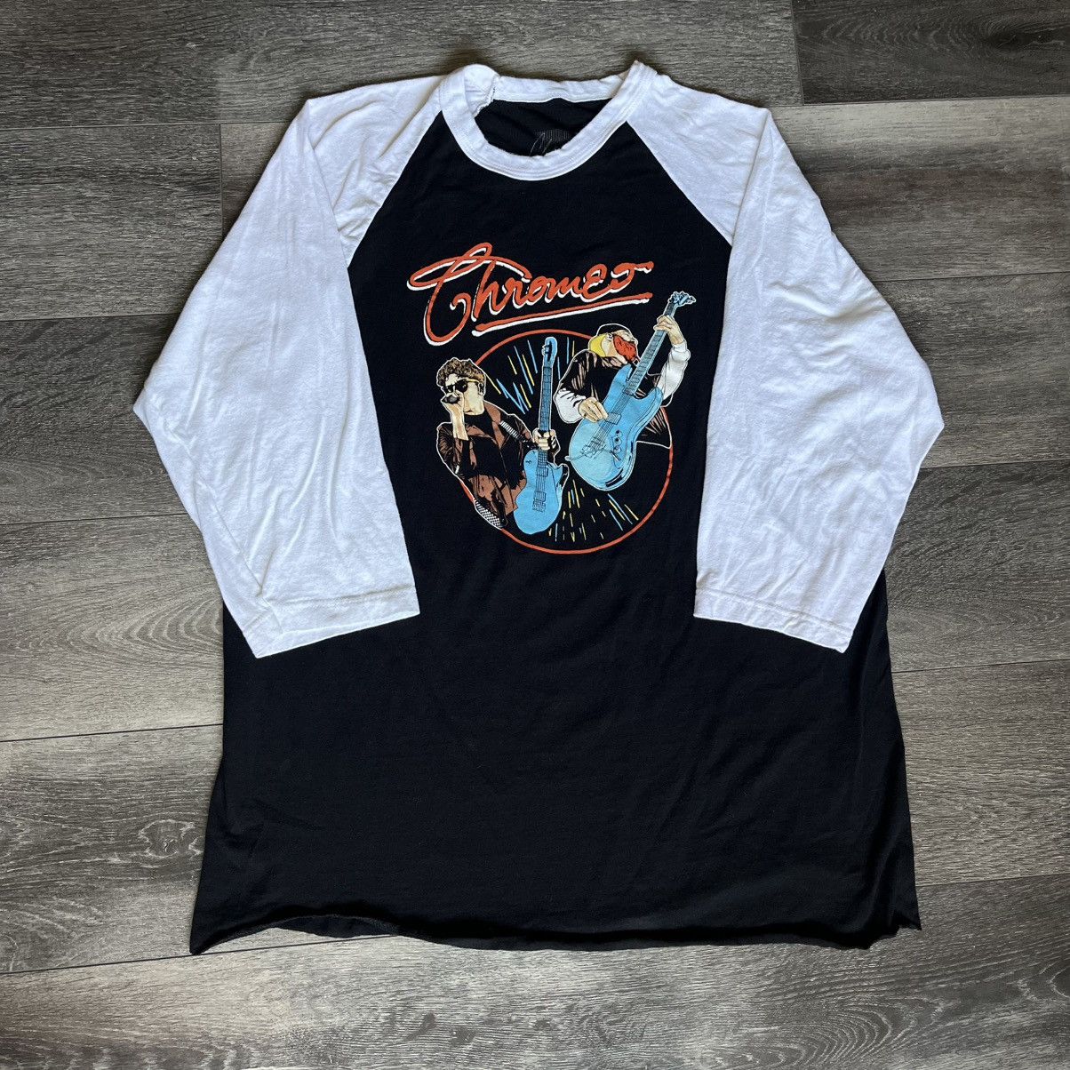 Band Tees × Vintage Vintage Chromeo Funk 3/4 Sleeve Raglan Baseball Band T Shirt Size US L / EU 52-54 / 3 - 1 Thumbnail