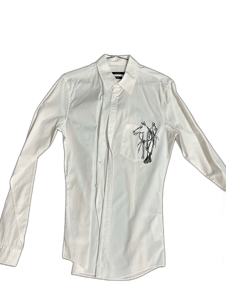 Gucci Gucci Long Sleeve Slim Fit Shirt Size US M / EU 48-50 / 2 - 1 Thumbnail