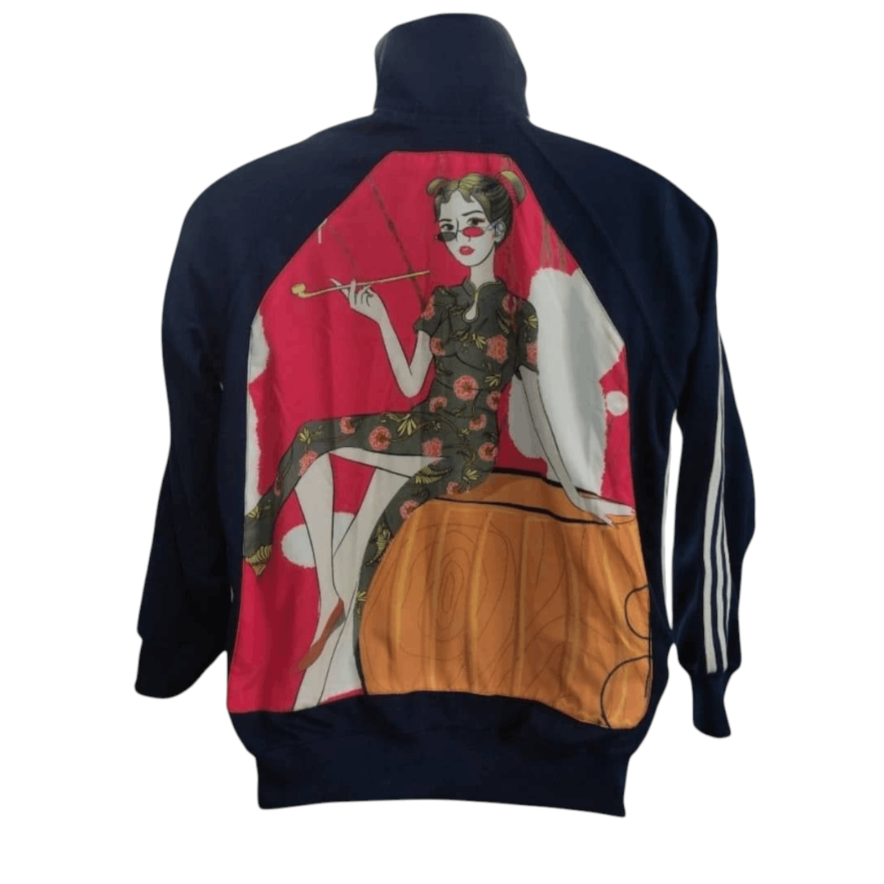 October's Very Own × Vintage Custom Cheongsam Girl Graphic Track Jacket Size US M / EU 48-50 / 2 - 2 Thumbnail