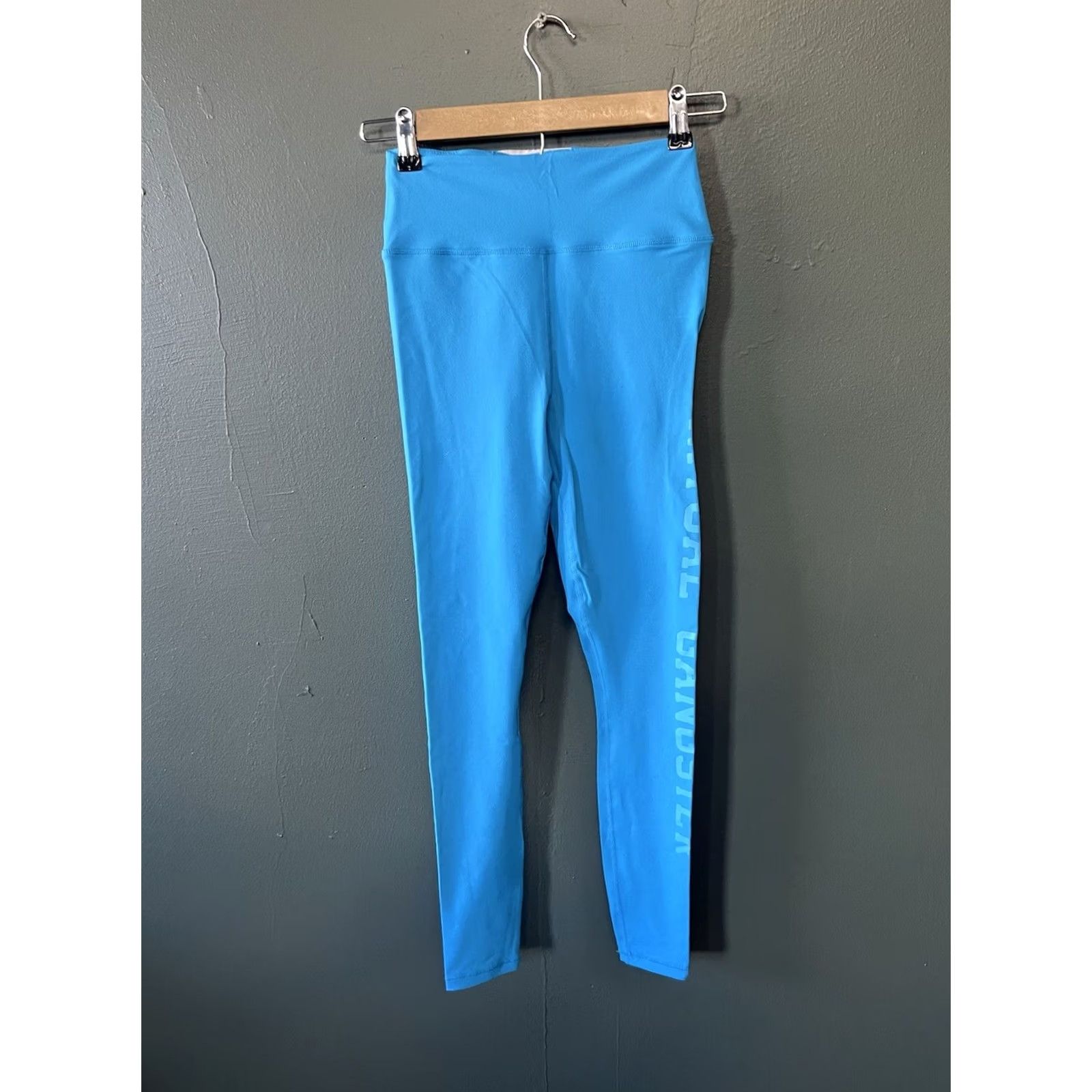 Spiritual Gangster Spiritual Gangster Womens Blue Athletic Cropped Leggings S Small Size 28" / US 6 / IT 42 - 2 Thumbnail