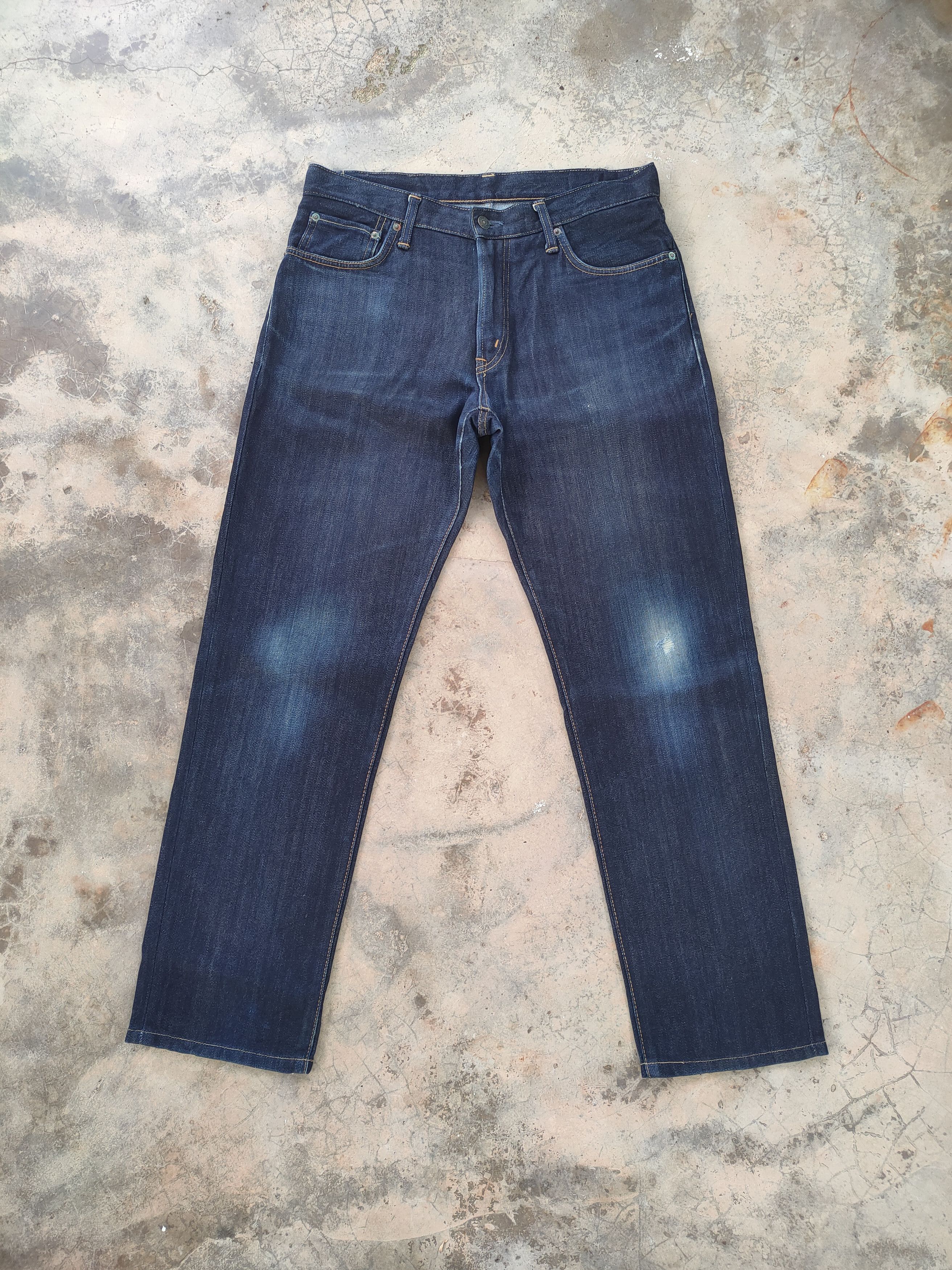 Edwin × Jean × Vintage W34 VINTAGE EDWIN RIPPED JEANS DENIM PANTS Size US 34 / EU 50 - 1 Thumbnail