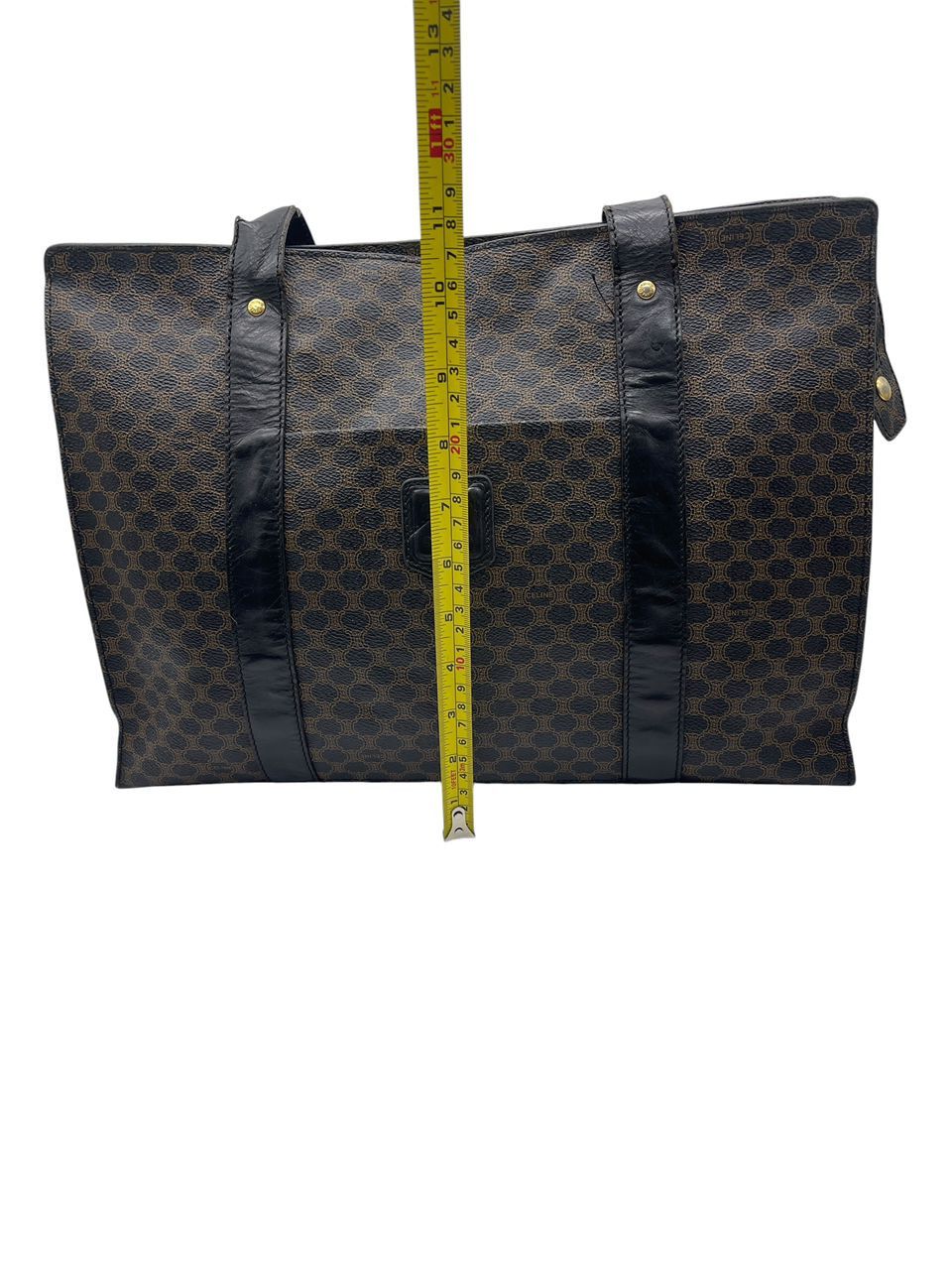 Celine Vintage Celine Macadam Tote Bag Large Monogram Leather Size ONE SIZE - 17 Thumbnail