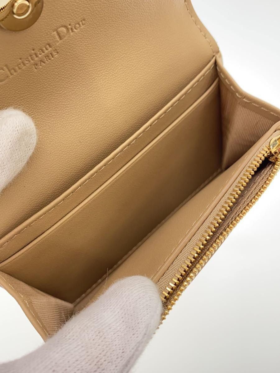 Dior Dior Leather Wallet Beige Size ONE SIZE - 6 Thumbnail