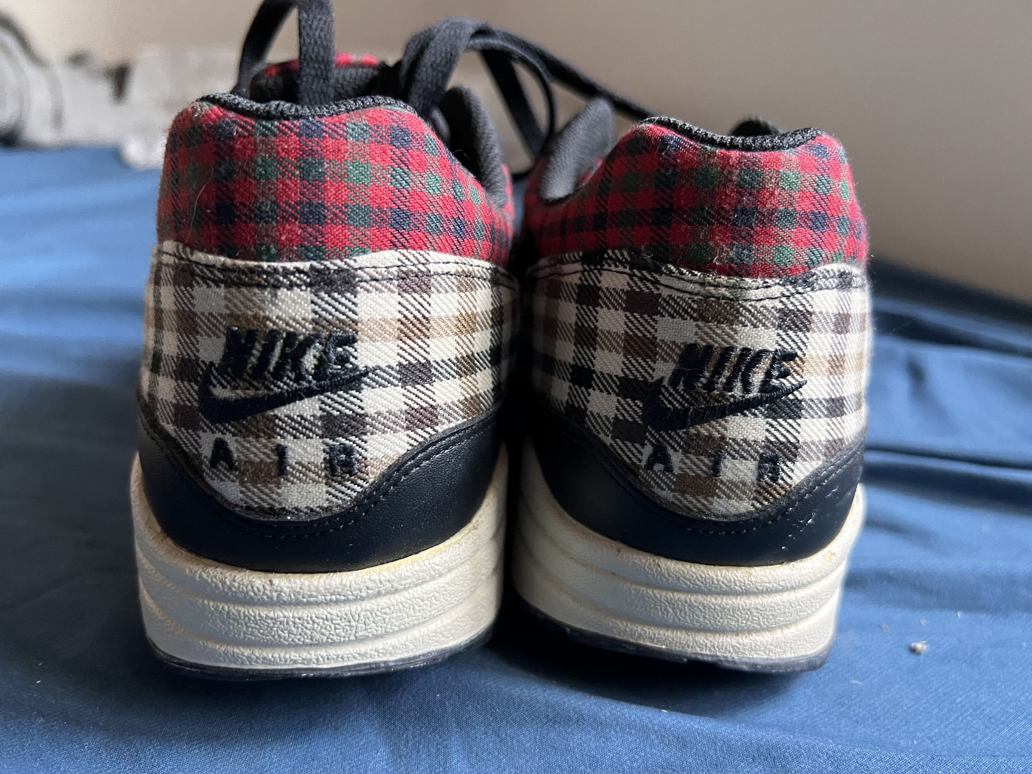Nike Nike Air Max 1 ' Tartan Plaid ' Shoes 319986-001 Size US 10 Size US 10 / EU 43 - 9 Thumbnail