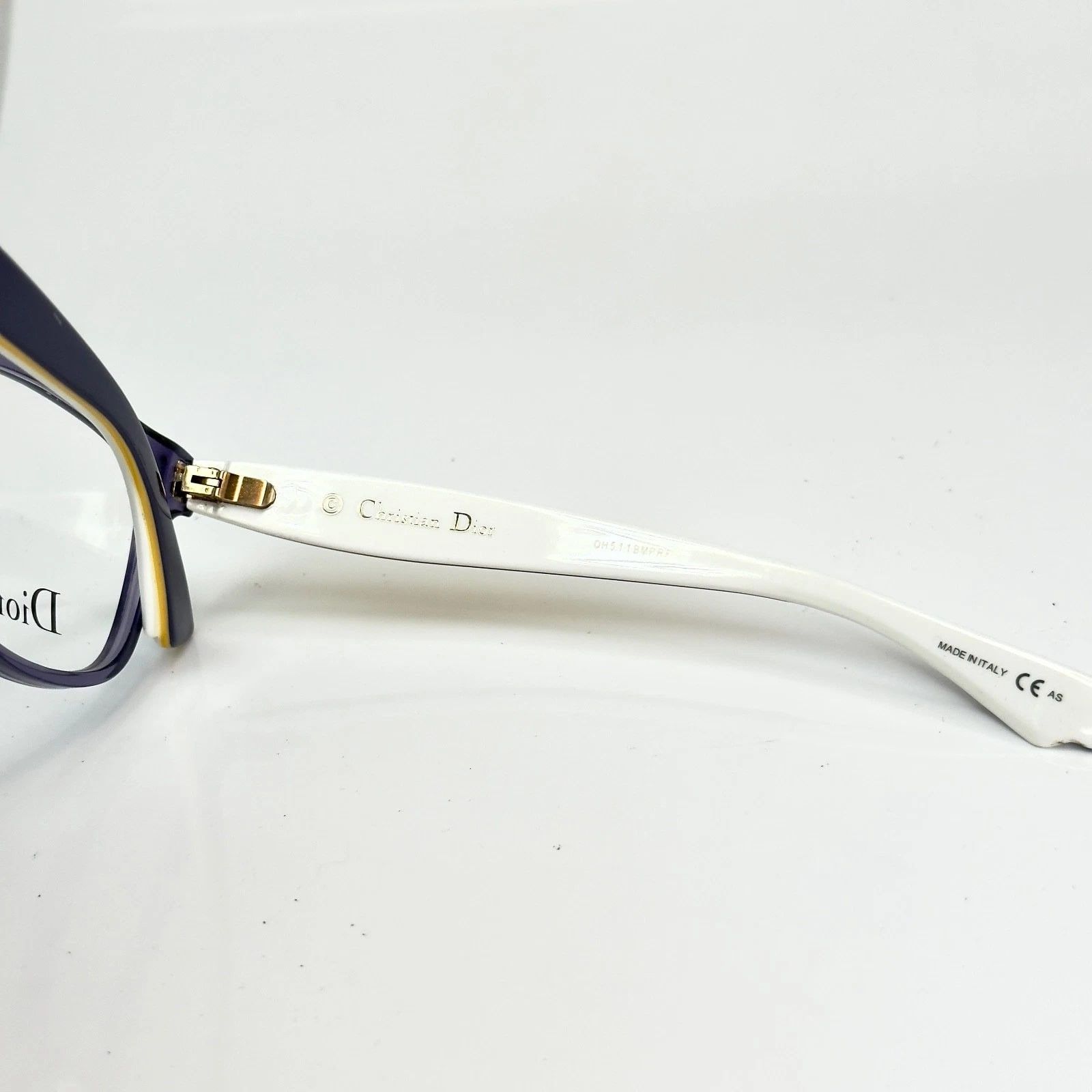 Christian Dior Monsieur CHRISTIAN DIOR CD3290 3290 ENVOL White Yellow Square Optical Size ONE SIZE - 8 Thumbnail
