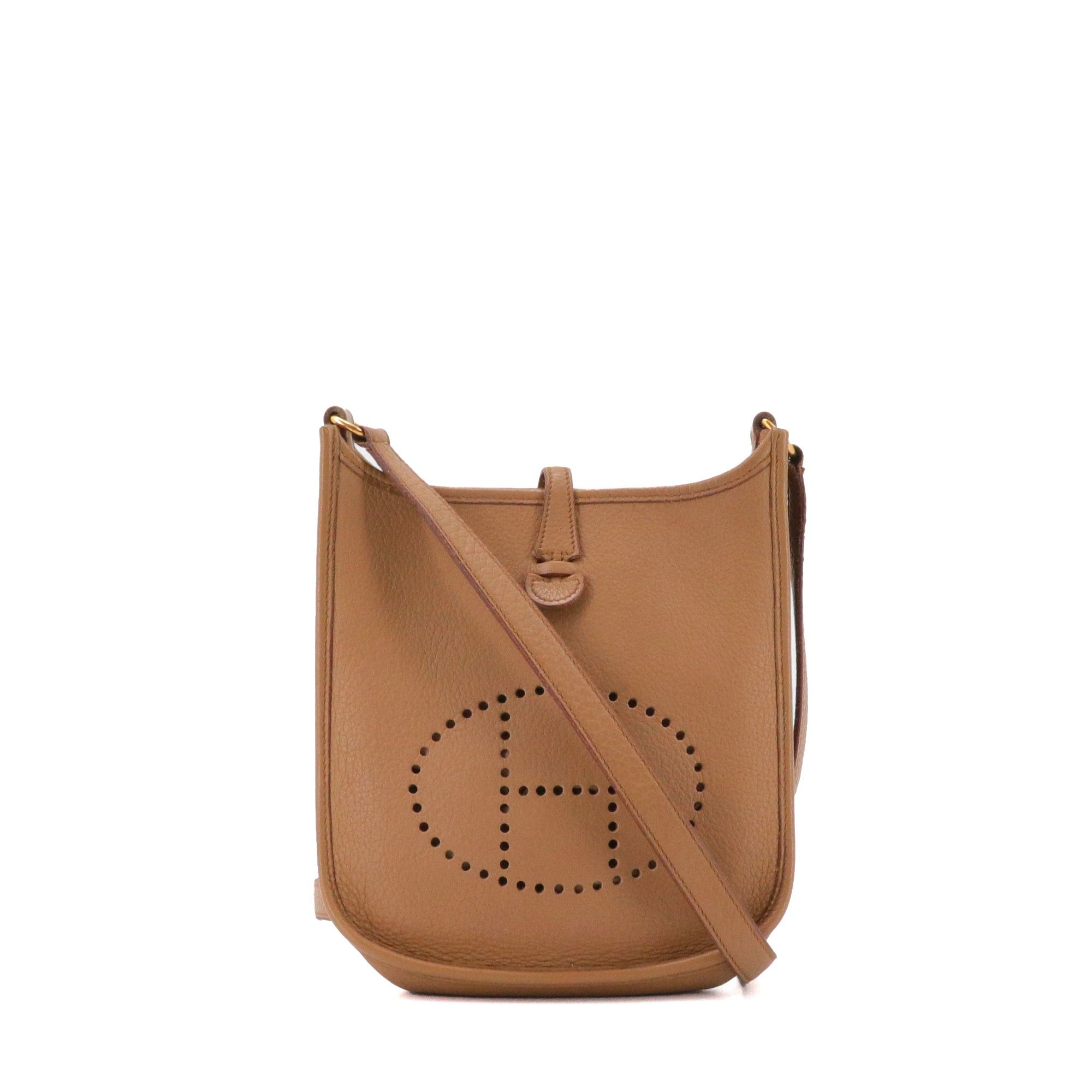 Hermes HERMÈS - Hermès Evelyne 16 shoulder bag in brown clemence leather Size ONE SIZE - 1 Thumbnail