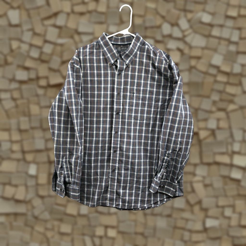 Arrow Arrow Shirt XL Mens Long Sleeve Button-Down Plaid Multicolor Collar Classic Modern Button Up Shirt Size US XL / EU 56 / 4 - 1 Thumbnail
