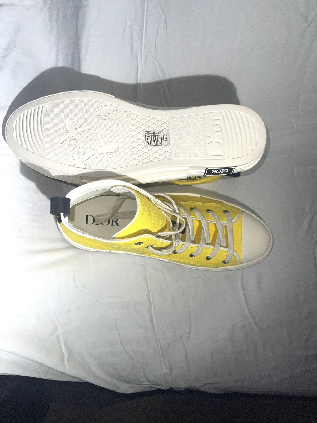 Dior Dior B23 High Top Yellow Astero-Dior Size US 12 / EU 45 - 5 Thumbnail