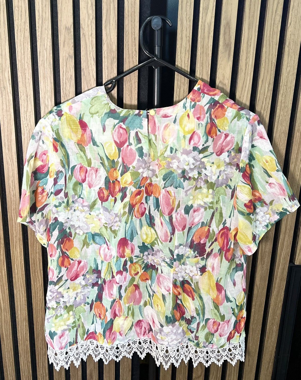 Other 🌸✨ PEER GYNT Watercolour Tulip Blouse ✨🌸 Size L / US 10 / IT 46 - 2 Thumbnail
