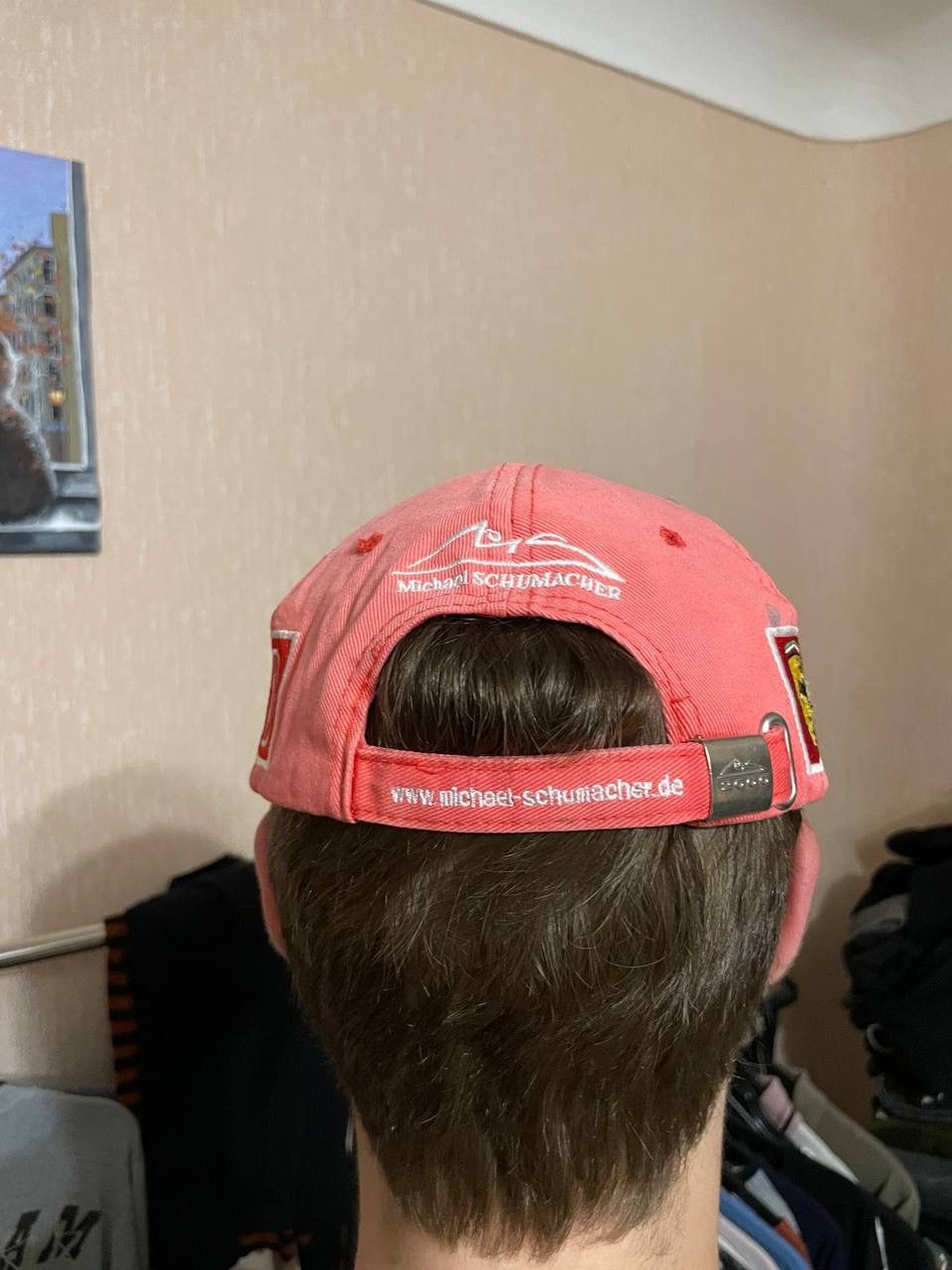 Ferrari × Vintage Vintage Ferrari Michael Schumacher 2000s Racing Cap Hat Size ONE SIZE - 6 Thumbnail