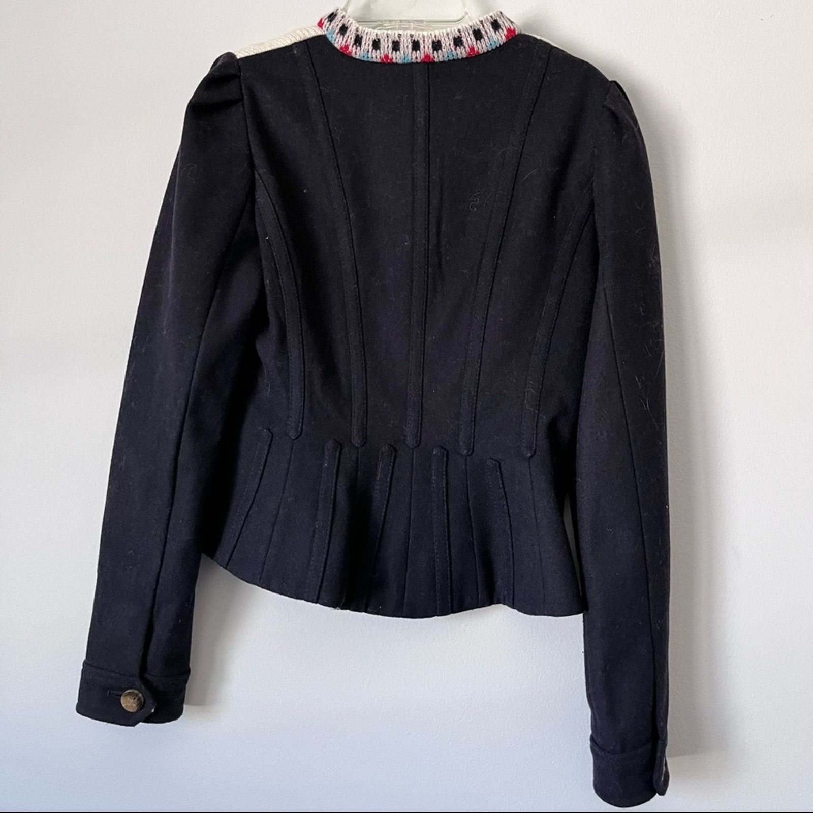 Anthropologie Anthropologie Buckhaven Fairisle Sweater jacket Elevenses Size XS / US 0-2 / IT 36-38 - 8 Thumbnail