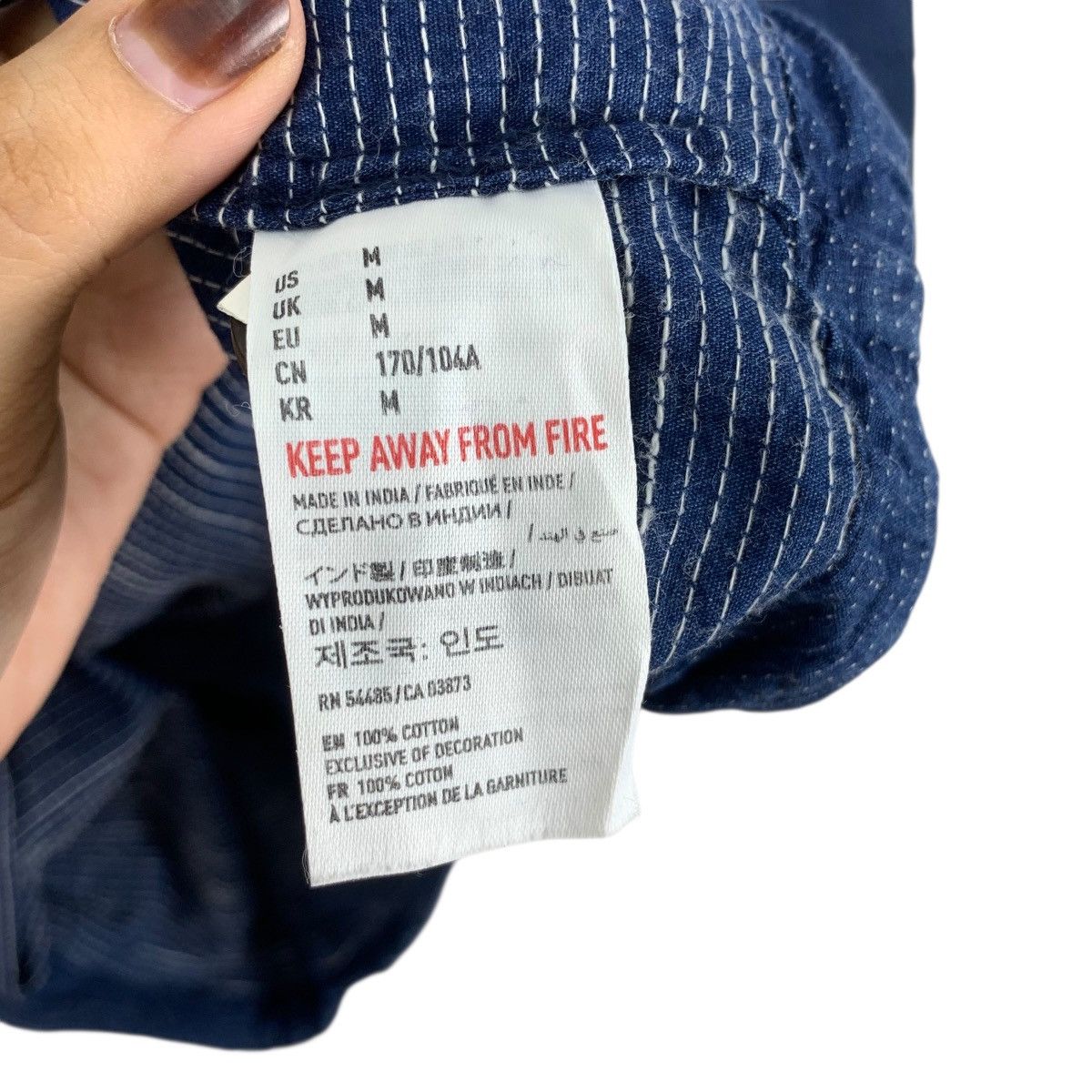 American Eagle Outfitters Vintage AMERICAN EAGLE OUTFITTERS Pure Indigo Hoodie Size US M / EU 48-50 / 2 - 9 Thumbnail