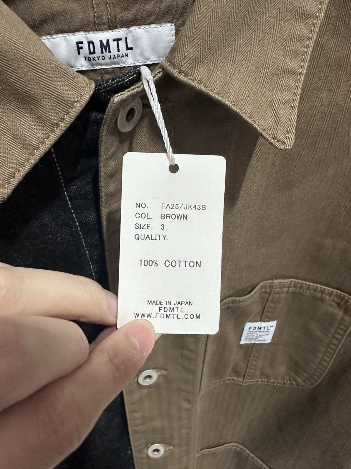 FDMTL Fdmtl third jacket Coverall Rinse Size US M / EU 48-50 / 2 - 3 Thumbnail