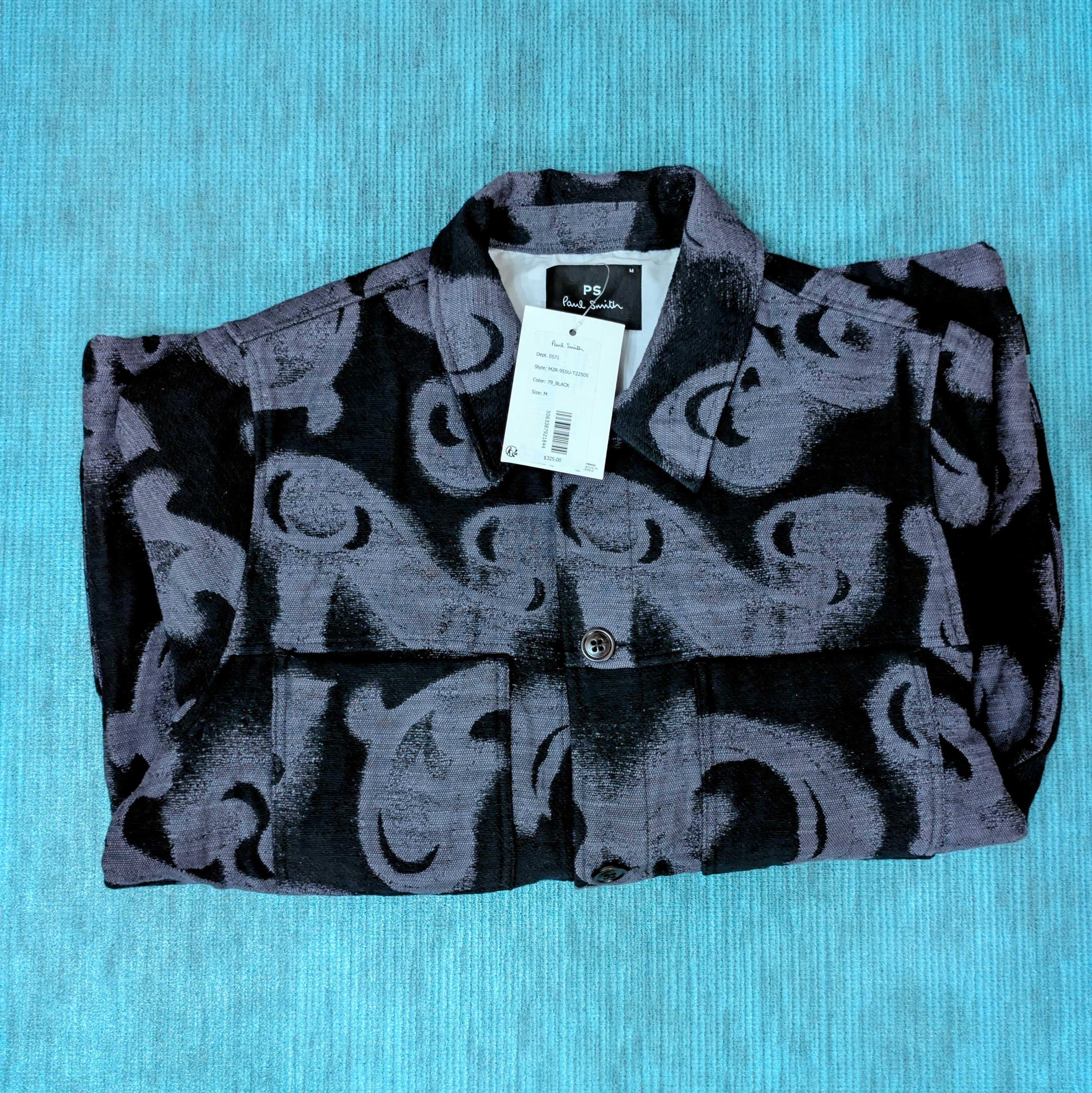 Paul Smith Textured shirt jacket, button front, pockets, rare Size US M / EU 48-50 / 2 - 4 Thumbnail