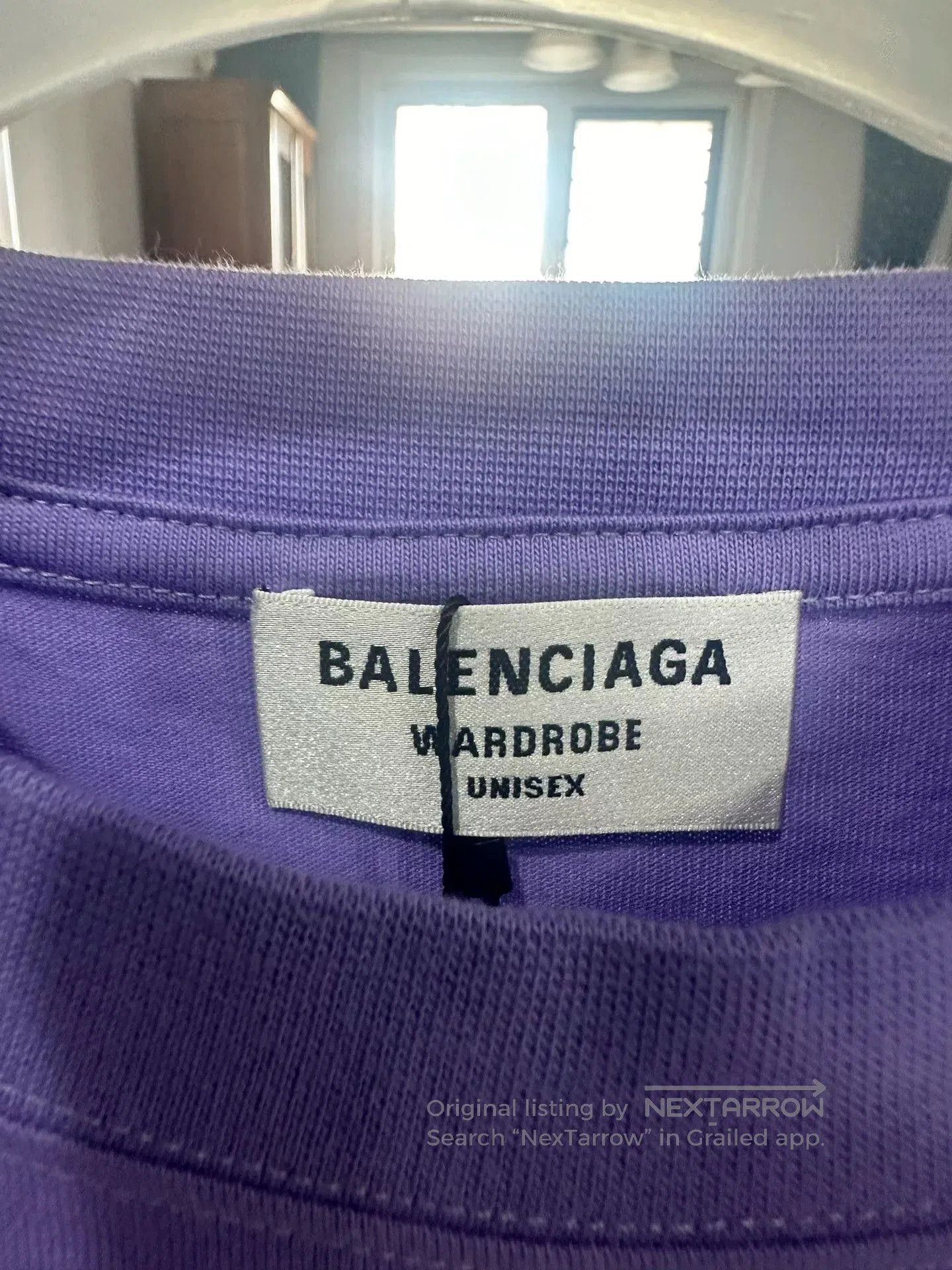 Balenciaga balenciaga logo t-shirt in vibrant purple. Size US M / EU 48-50 / 2 - 3 Thumbnail