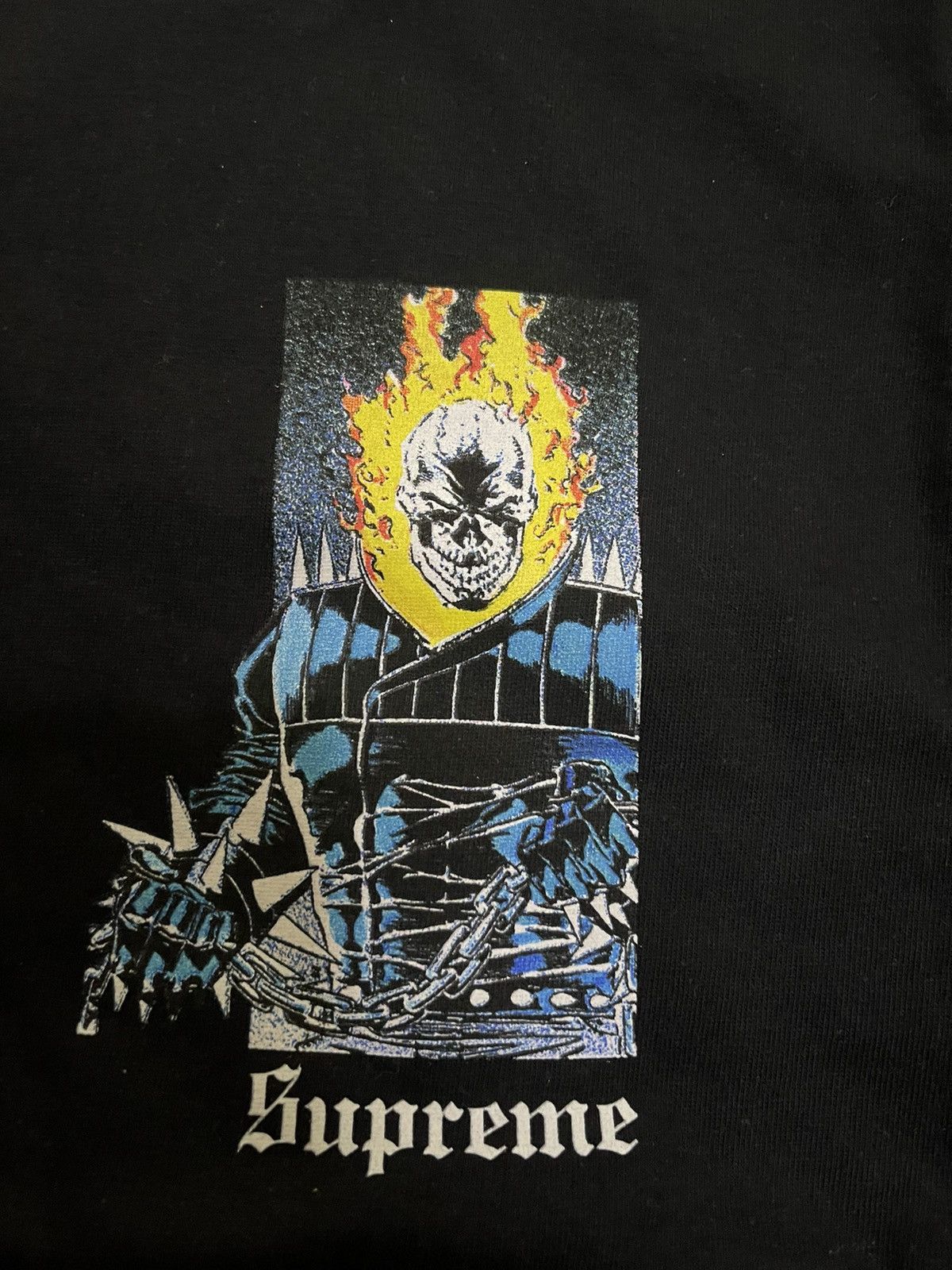 Supreme Supreme ghost rider tee black Small ds Size US S / EU 44-46 / 1 - 2 Thumbnail