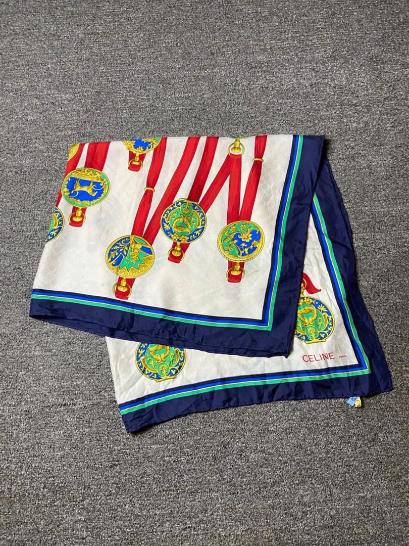 Celine Vintage Celine Paris Silk Scarf (179) Size ONE SIZE - 11 Thumbnail