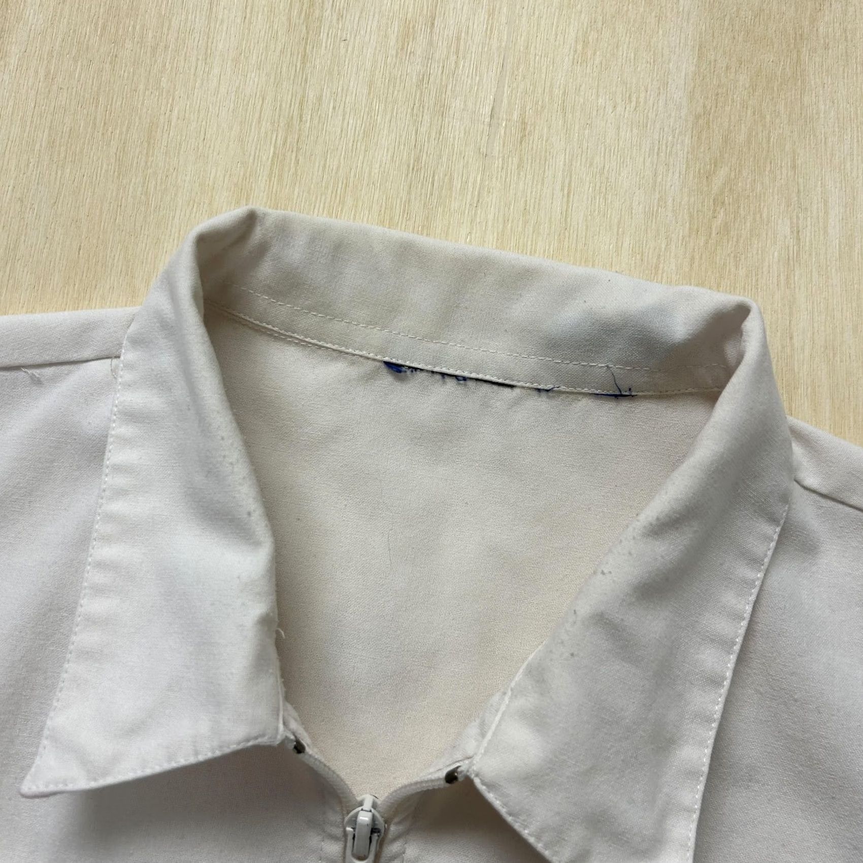 Vintage 80s Vintage Bomber Jacket - Mens 2XL White Cotton Canvas Size US 39 - 3 Thumbnail