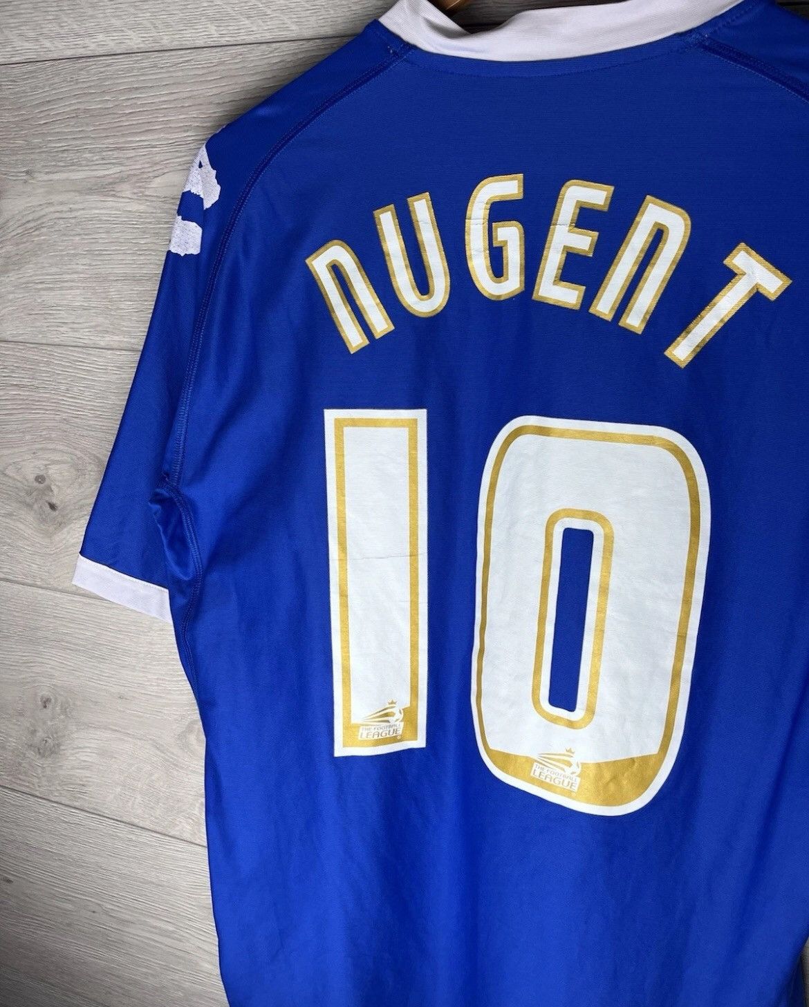 Kappa Vintage soccer jersey Portsmouth FC Kappa #10 NUGENT Size US M / EU 48-50 / 2 - 9 Thumbnail