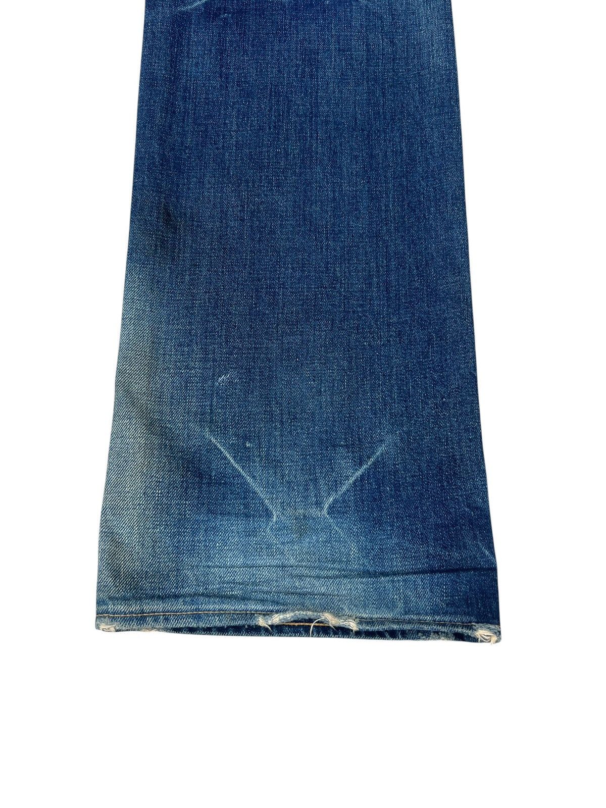 Backbone Vintage BackBone Distress Mud Denim Bootcut Selvedge Jeans Size US 31 - 22 Thumbnail