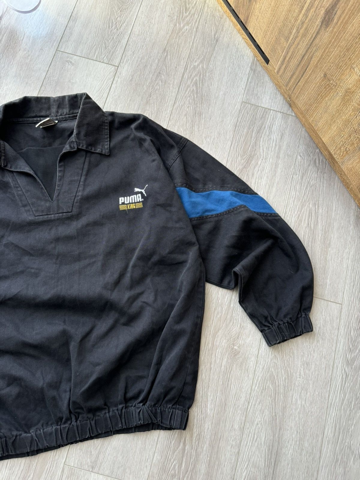 Puma × Vintage RARE 1995 Derby County x Puma King Drill Top Jacket Vintage Size US L / EU 52-54 / 3 - 4 Thumbnail