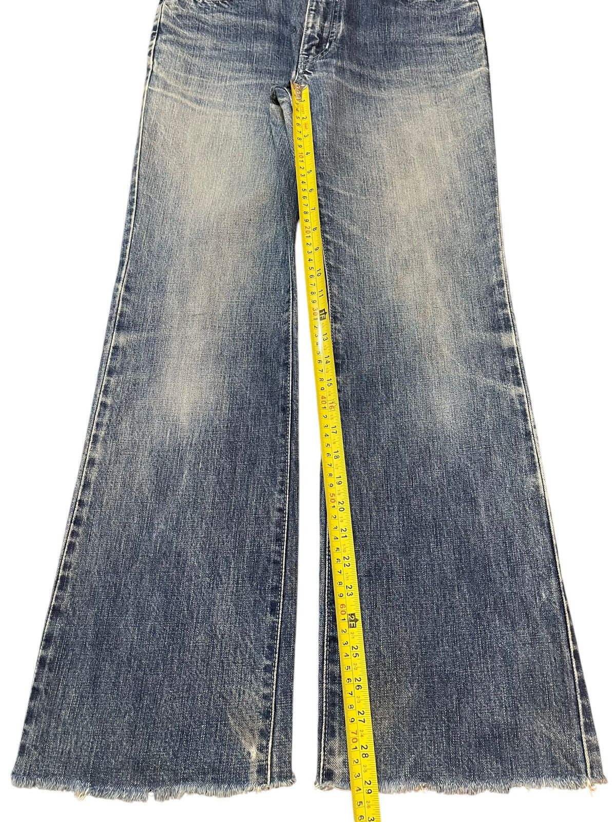If Six Was Nine Vintage Japanese Brand Blue Faded Wash Style Flare Jeans Size US 29 - 13 Thumbnail