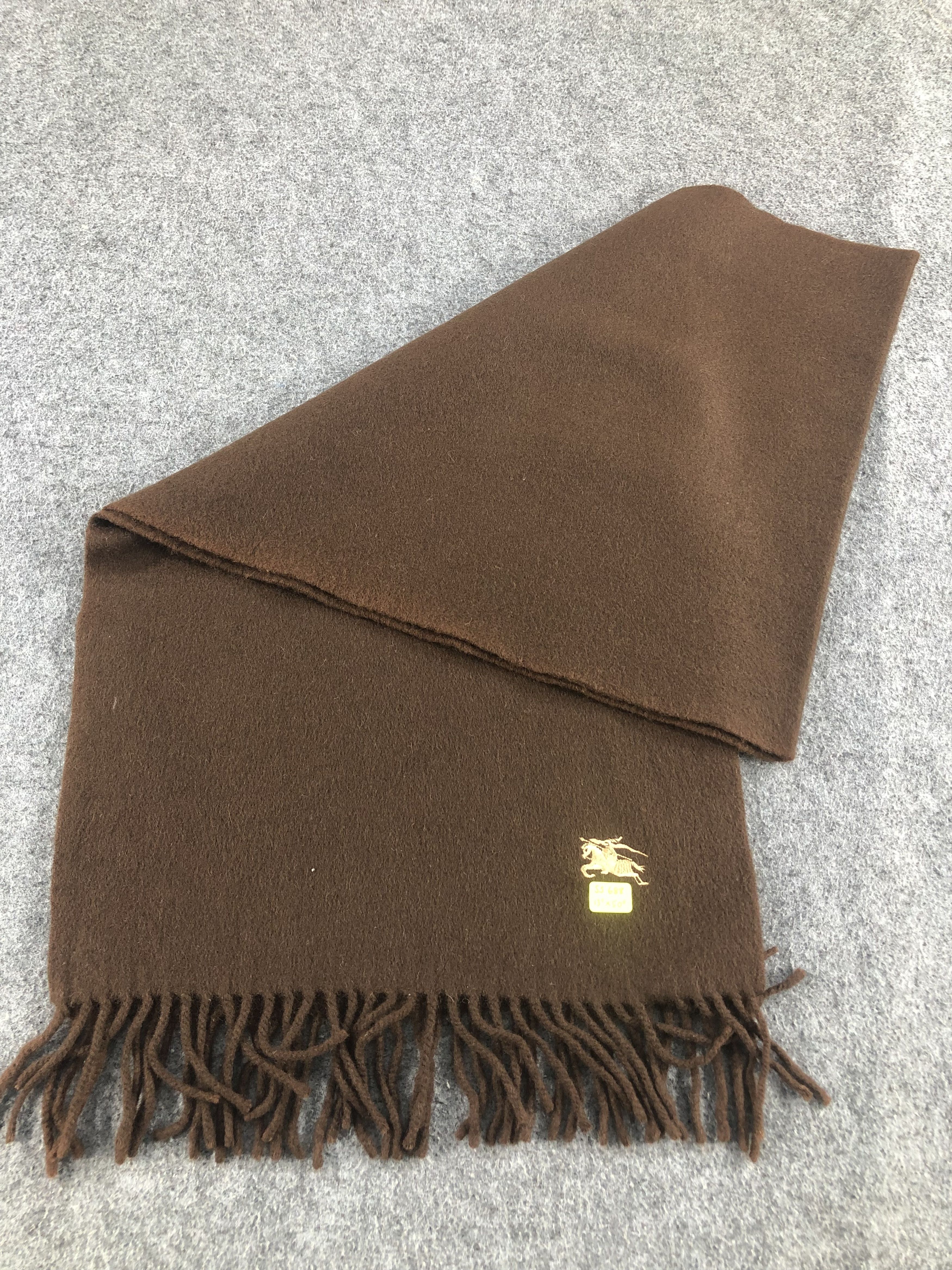 Burberry Vintage Burberry Pure Cashmere Scarf / Muffler / Neckwear Size ONE SIZE - 6 Thumbnail