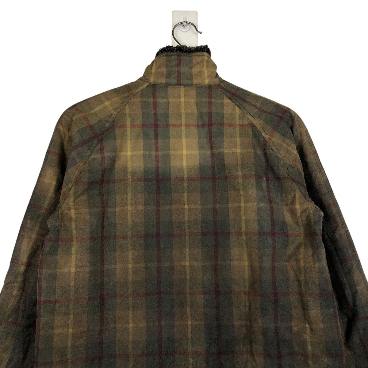 Japanese Brand Vintage Chore Worker Jacket blanc bleu minuit Tartan Design Size US M / EU 48-50 / 2 - 10 Thumbnail