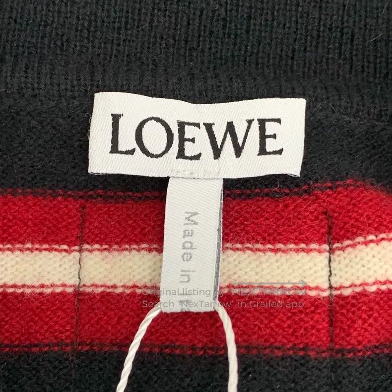 Loewe Loewe Colorblocked Striped Merino Wool Reversible Single-b Size M / US 6-8 / IT 42-44 - 6 Thumbnail