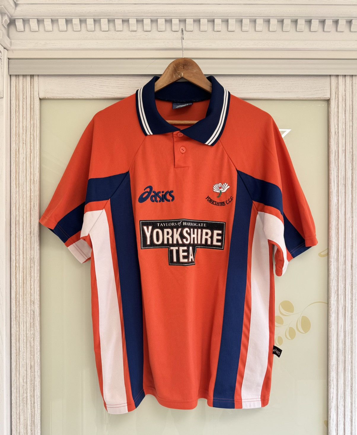 Asics Vintage Yorkshire 2000 Cricket Jersey Shirt Kit Size US L / EU 52-54 / 3 - 1 Thumbnail