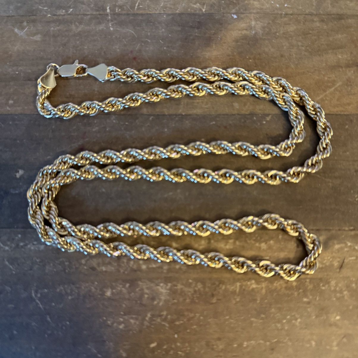 Other Gold tone thick rope chain necklace Size ONE SIZE - 3 Thumbnail