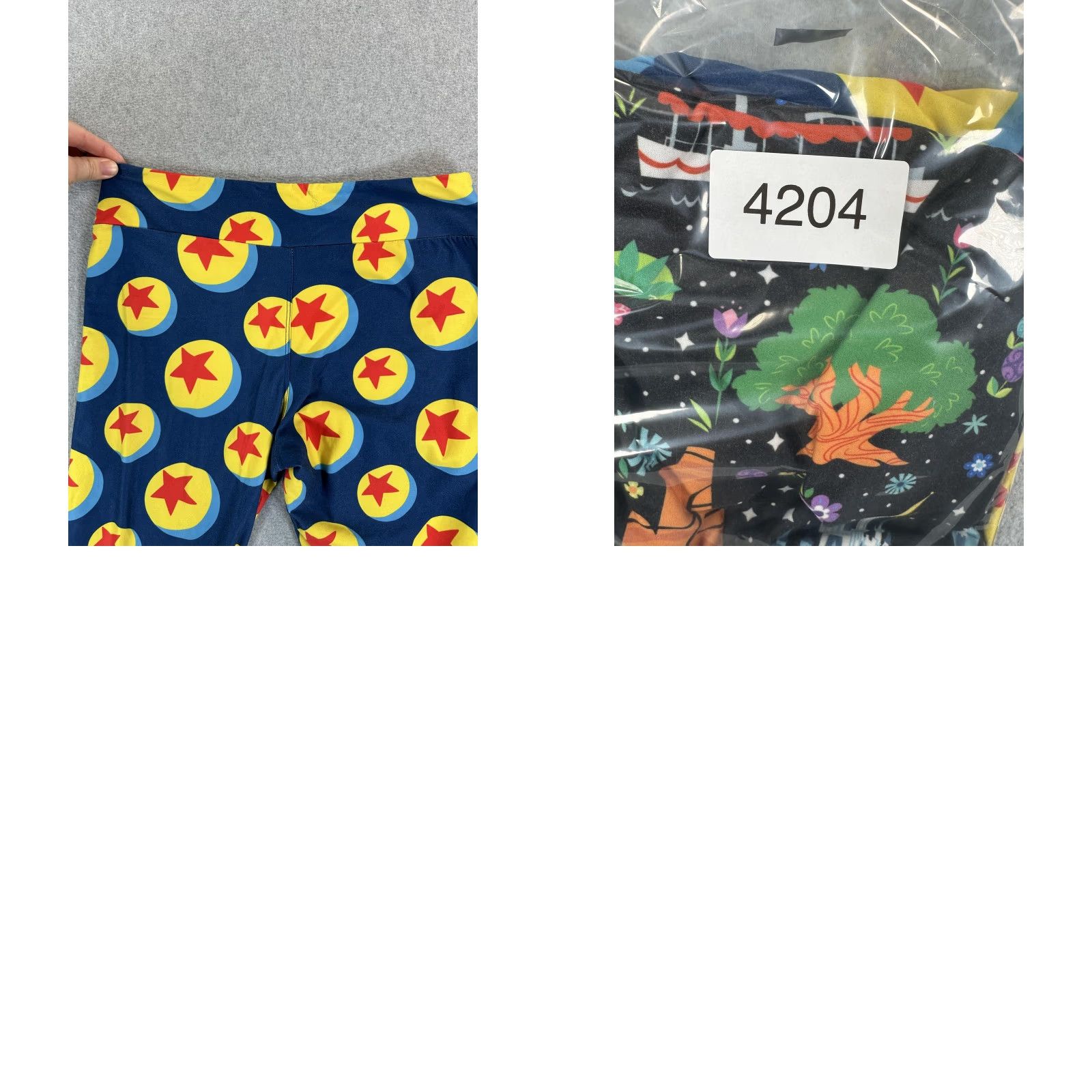 Disney Disney Parks Leggings Womens Medium Multicolor Lot 2 Pixar Park Graphic Print Size 32" / US 10 / IT 46 - 10 Thumbnail