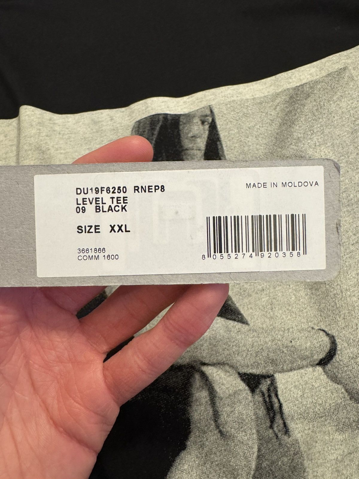 Rick Owens Drkshdw Rick Owens Drkshdw Portrait Photo Black Tee Size US XXL / EU 58 / 5 - 11 Thumbnail