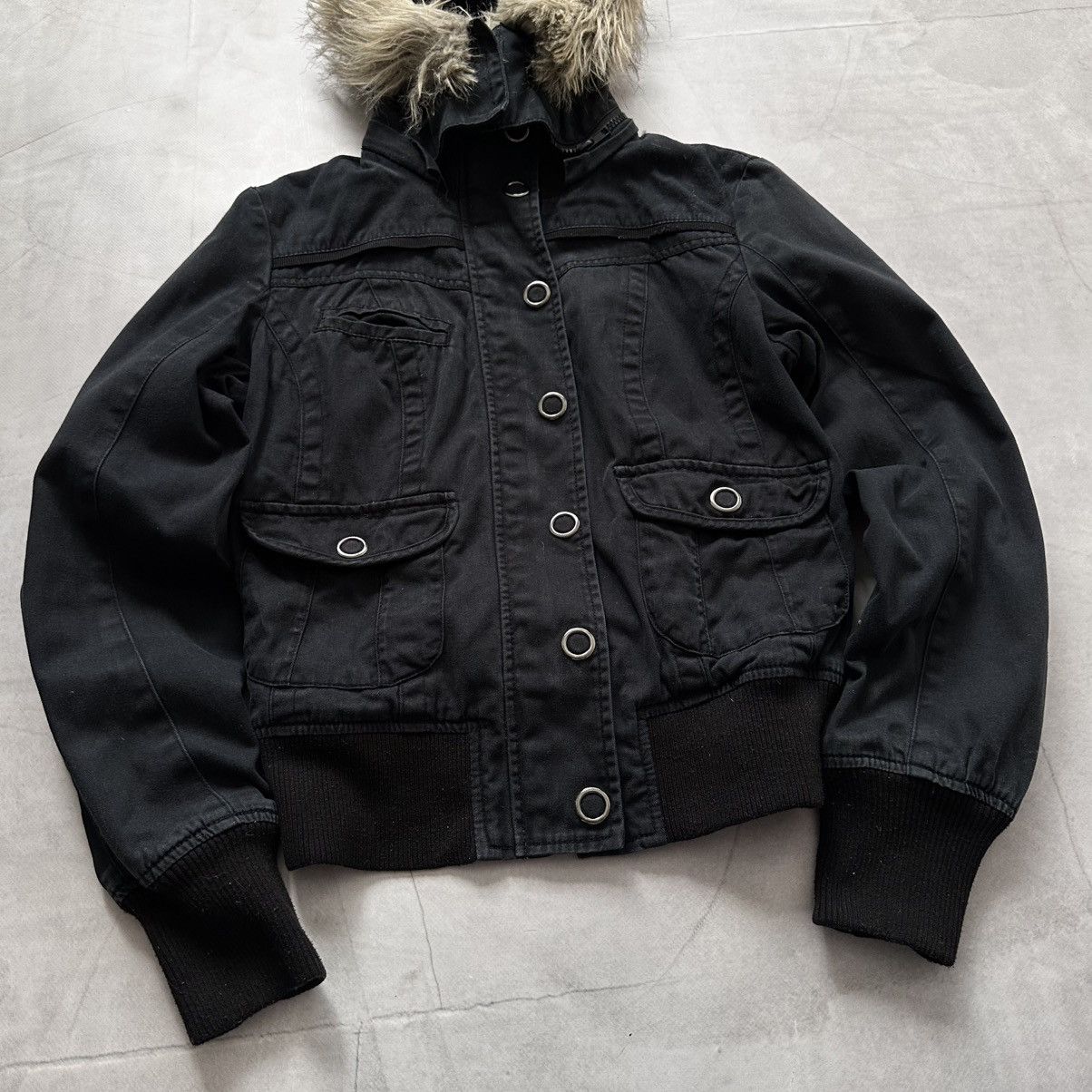 Hysteric Glamour × Undercover Military Bomber Jacket Zip Fur LGB If Six Was Nine Vibe Size S / US 4 / IT 40 - 4 Thumbnail