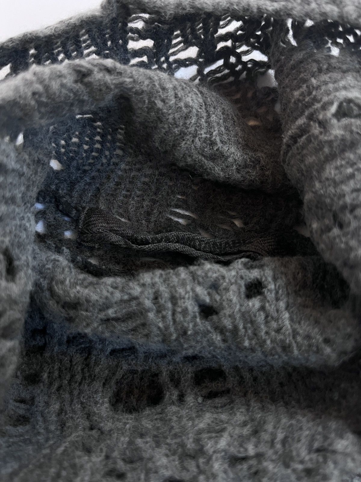 Comme des Garcons × Junya Watanabe Junya Watanabe AW02’ high neck distressed grunge knit Size US M / EU 48-50 / 2 - 3 Thumbnail