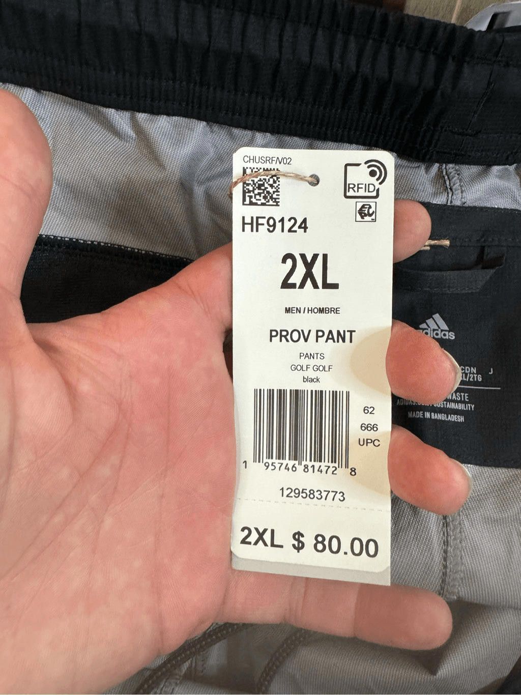 Adidas Adidas Provisional Golf Pants Men's Size 2XL NWT Black Size US 40 / EU 56 - 12 Thumbnail