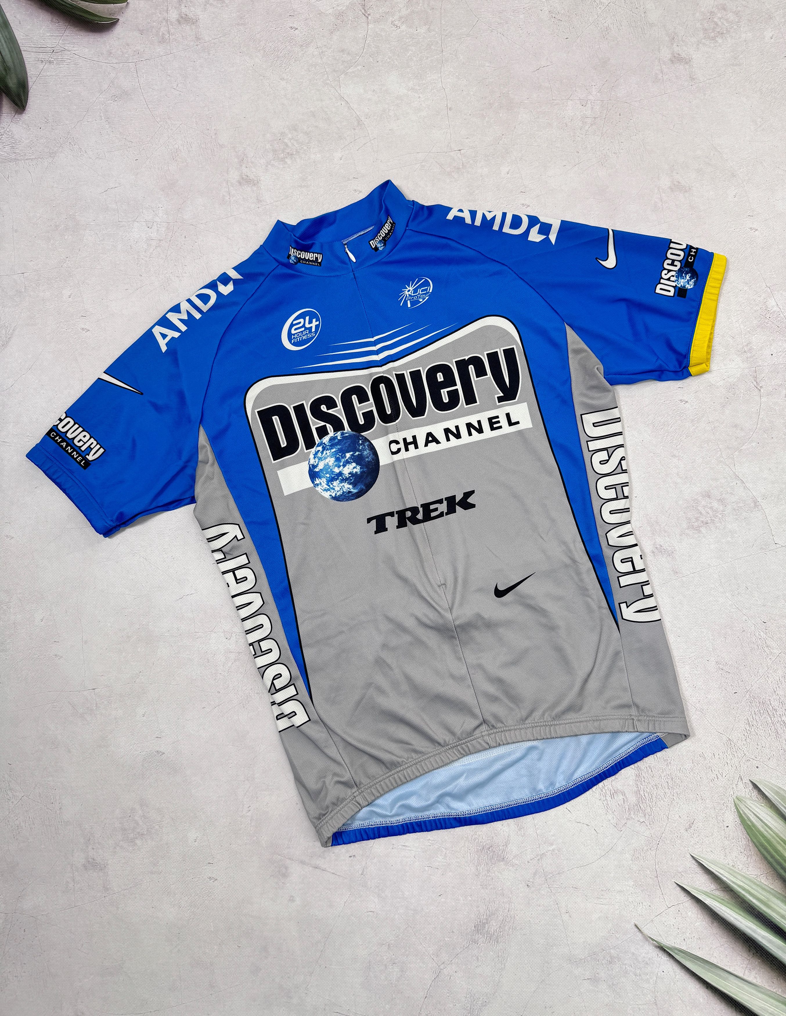Nike Nike Discovery Cycling Jersey Trek 24 Hour Fitness AMD Size US M / EU 48-50 / 2 - 1 Thumbnail