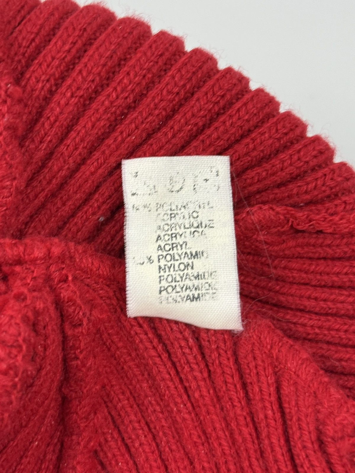 Vintage 1970s Vintage Ergolan Red Rib Knit Fisherman Cuff Beanie Hat Size ONE SIZE - 7 Thumbnail