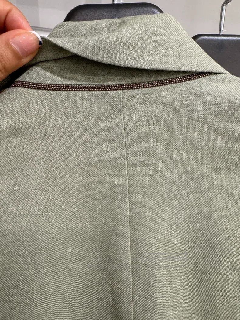 Brunello Cucinelli Brunello Cucinelli Linen Suit Jacket Size XS / US 0-2 / IT 36-38 - 4 Thumbnail