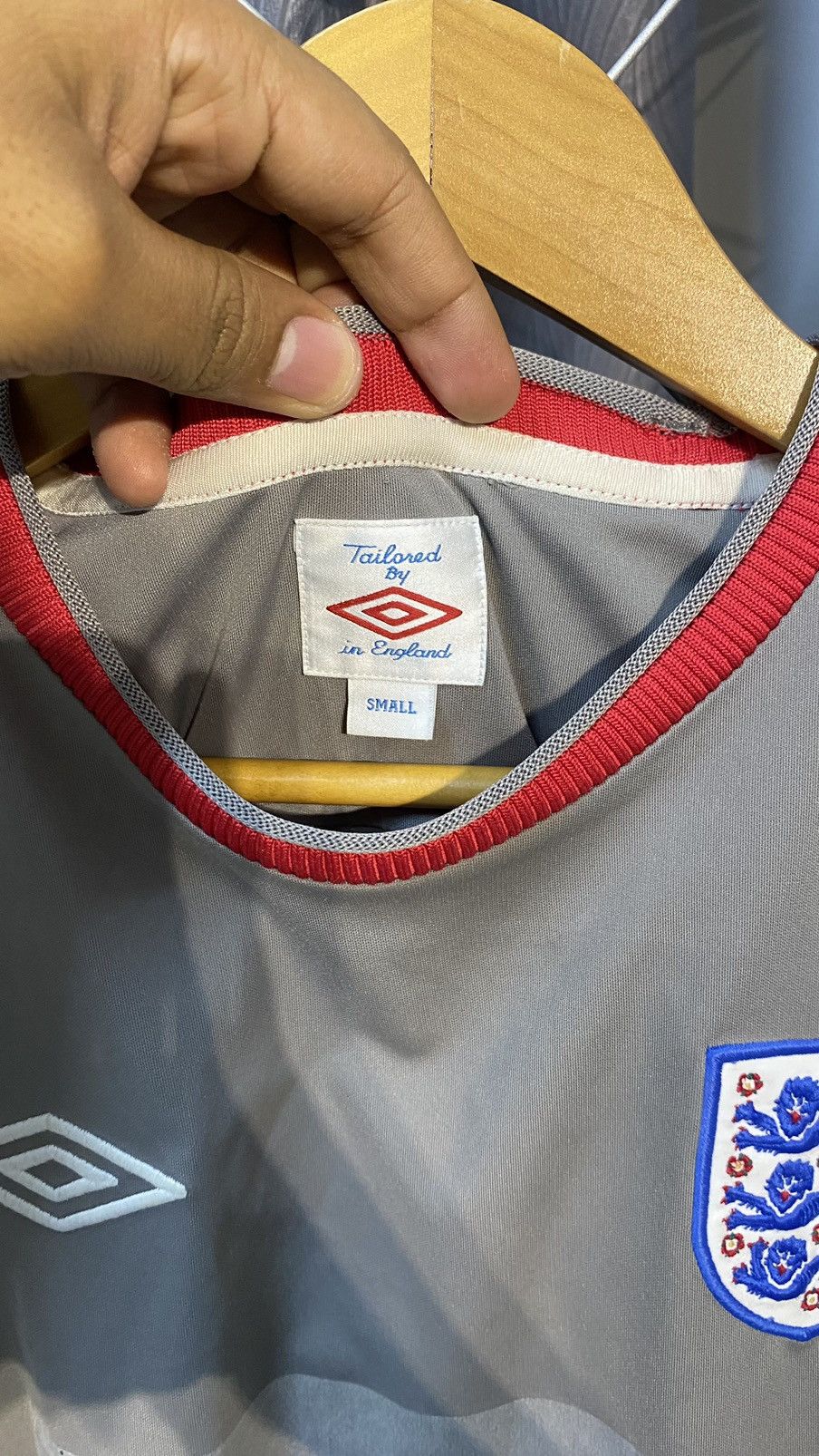Umbro × Vintage UMBRO ENGLAND 2009 TRAINING SINGLET JERSEY SMALL Size US S / EU 44-46 / 1 - 4 Thumbnail