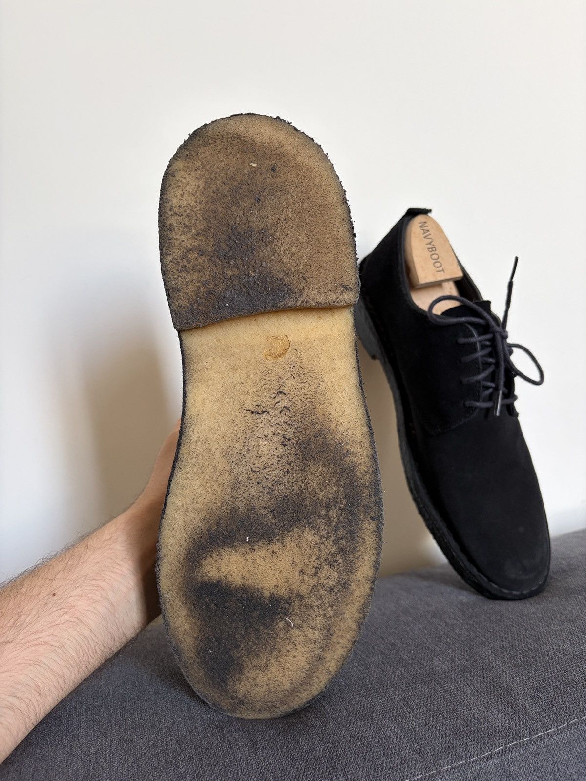 Clarks Clarks Suede Black Desert Shoes Size US 10.5 / EU 43-44 - 13 Thumbnail