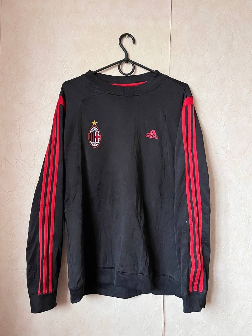 Adidas 06/07 Adidas FC Milan Soccer Sweatshirt Training Polyester Size US L / EU 52-54 / 3 - 1 Thumbnail