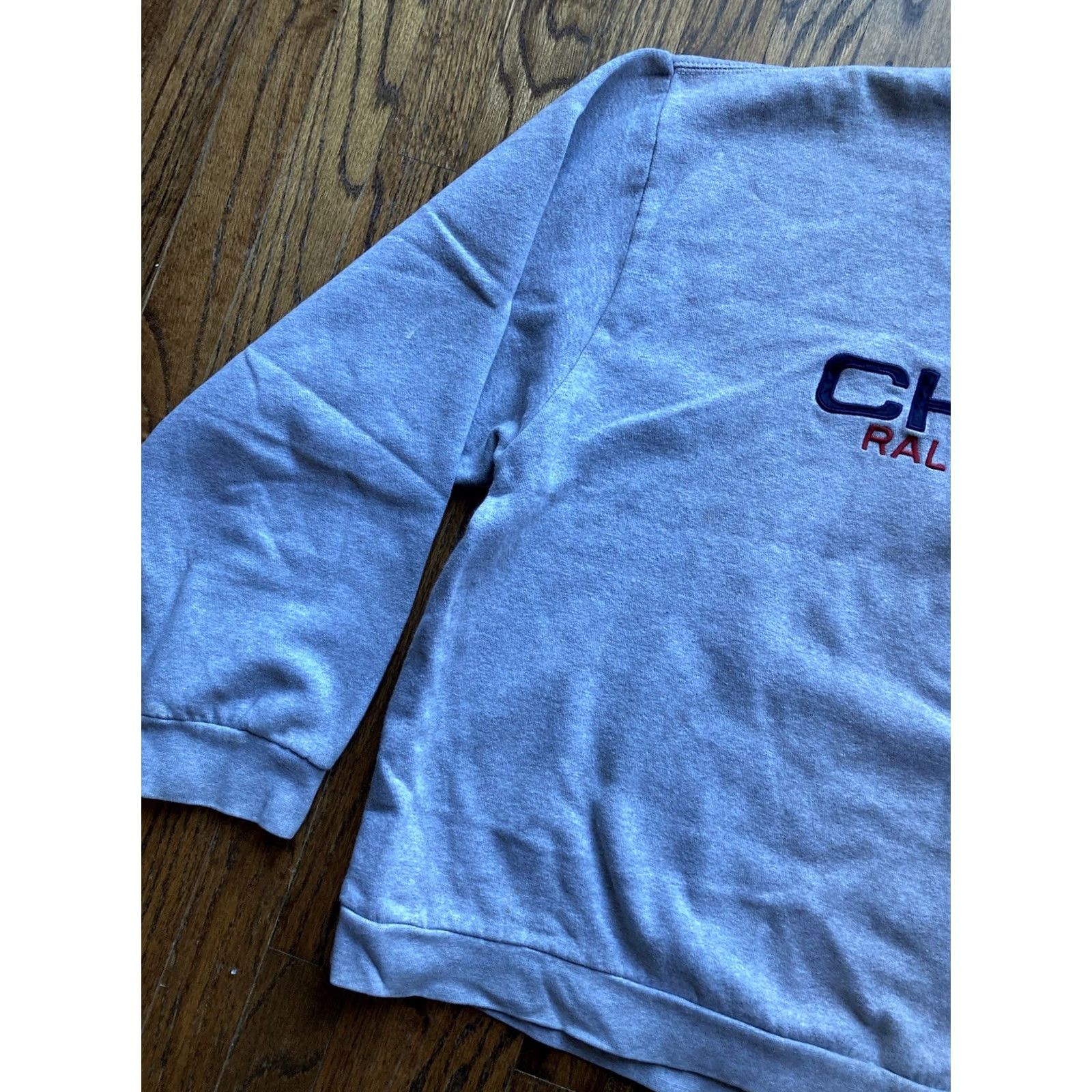 Chaps VINTAGE Chaps Ralph Lauren Sweatshirt Crewneck Gray 2XL Mens Logo Spellout Pullover Shirt Size US XXL / EU 58 / 5 - 2 Thumbnail