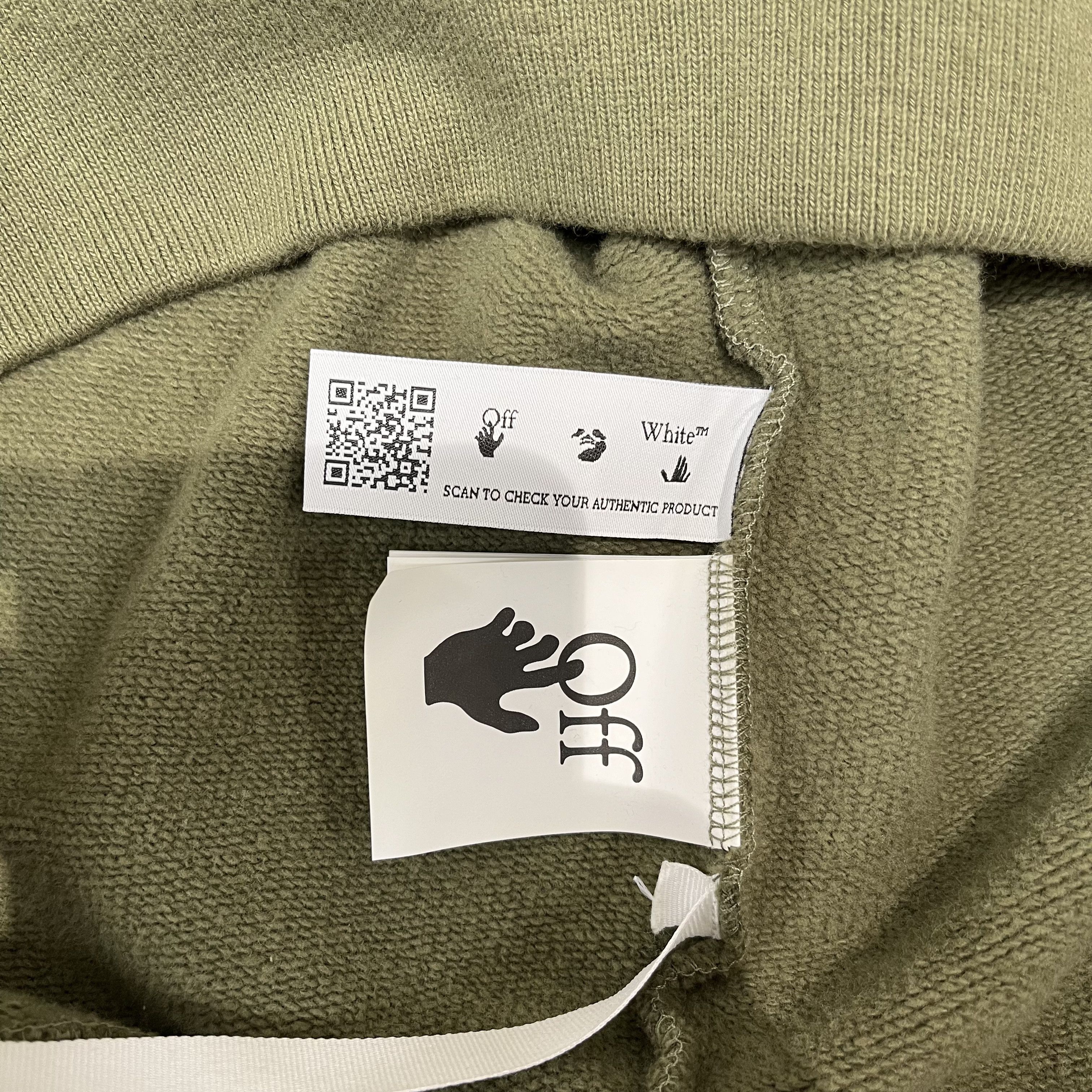 Off-White Off White Rubber Arrows Hoodie Green Size US M / EU 48-50 / 2 - 4 Thumbnail