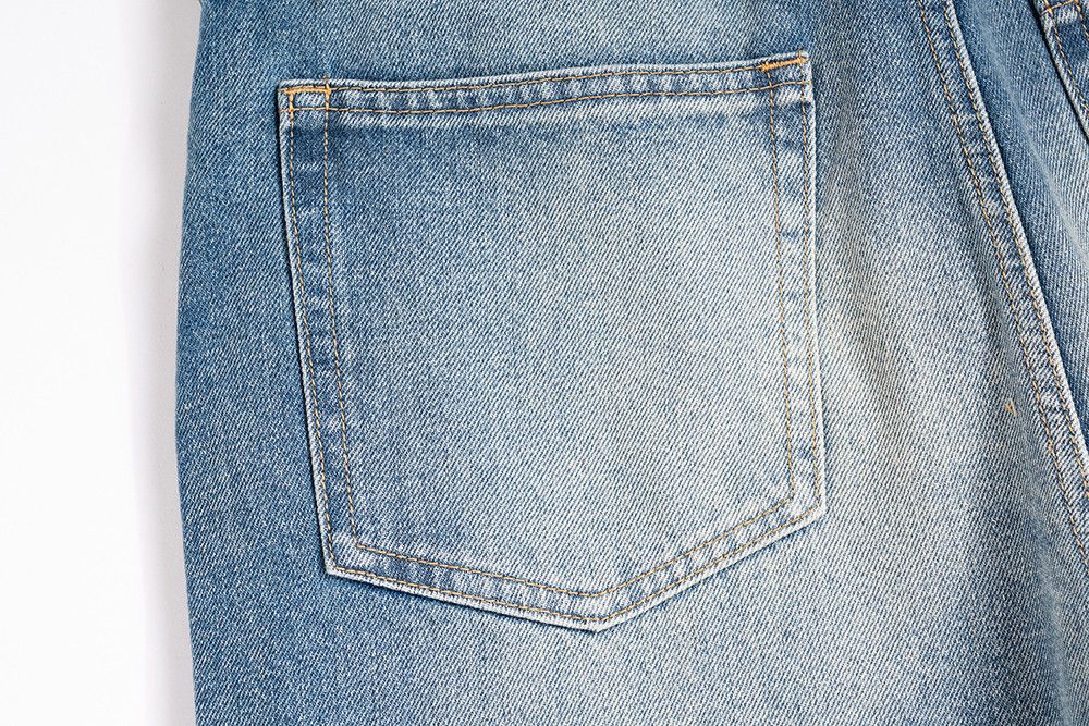 Japanese Brand × Vintage Washed Faded Blue Baggy jeans Size US 34 / EU 50 - 8 Thumbnail