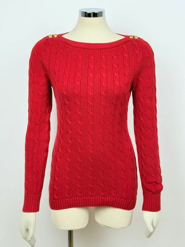 Lauren Ralph Lauren Ralph Lauren Maglione Rosso Donna Taglia M Size M / US 6-8 / IT 42-44 - 1 Thumbnail