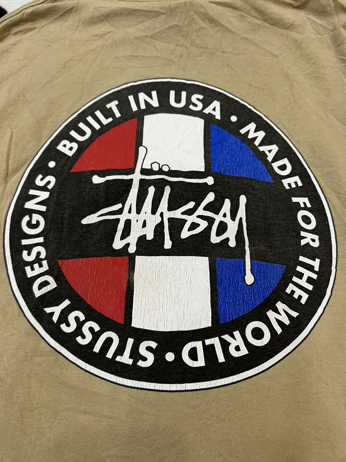 Stussy Vintage 90s Stussy “Built in USA Made For The World” Tshirt Size US XL / EU 56 / 4 - 10 Thumbnail