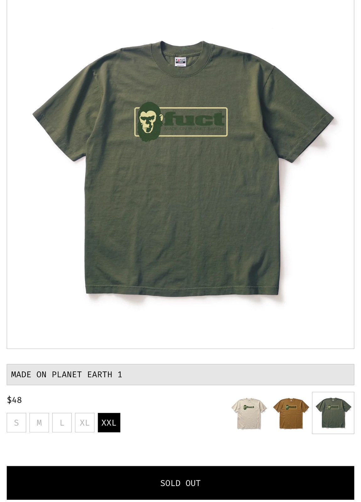 FUCT Fuct Made on planet earth 1 Size US XXL / EU 58 / 5 - 3 Thumbnail